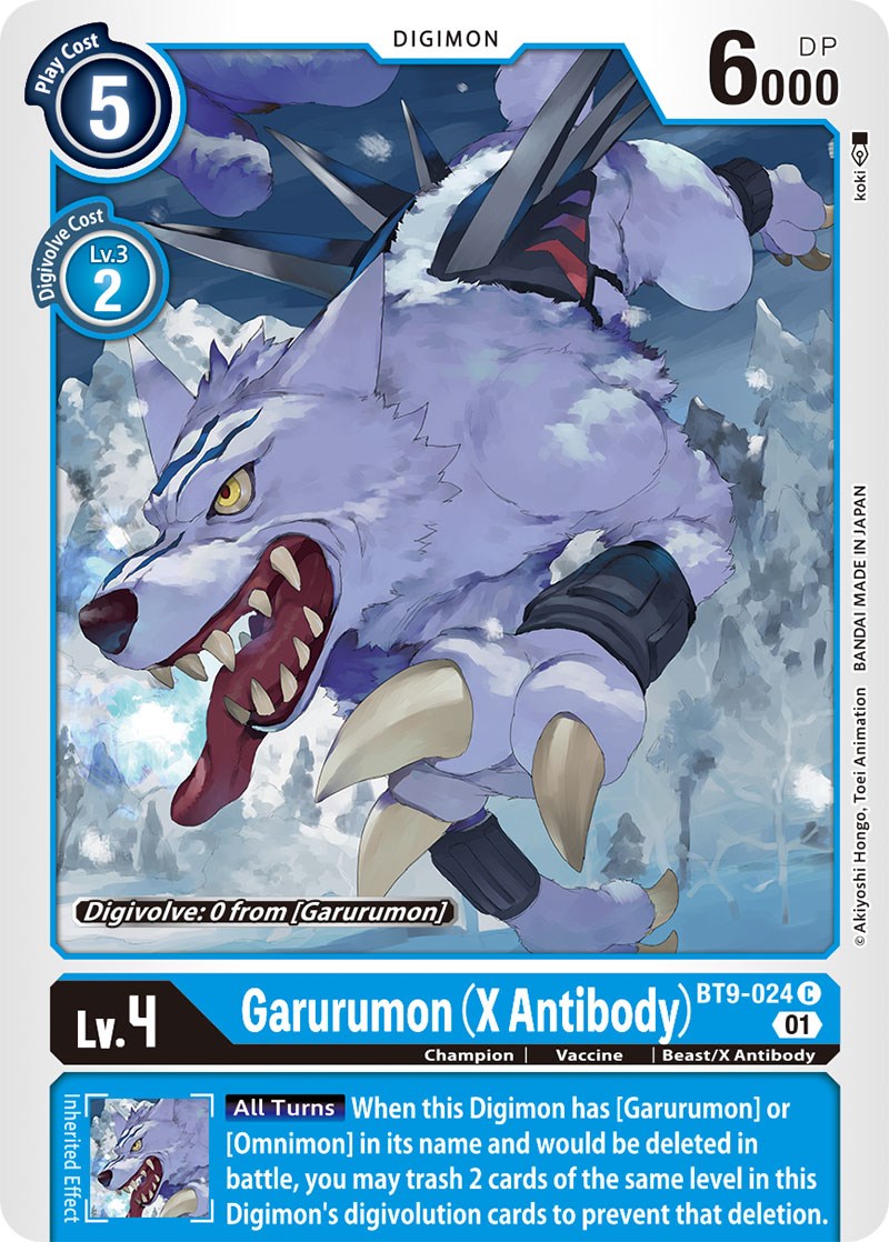 Garurumon (X Antibody) [BT9-024] [X Record] | Arkham Games and Comics