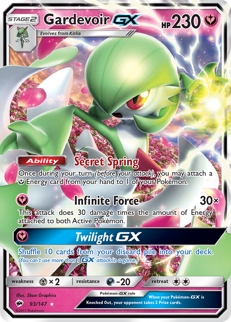 Gardevoir GX (93/147) [Sun & Moon: Burning Shadows] | Arkham Games and Comics