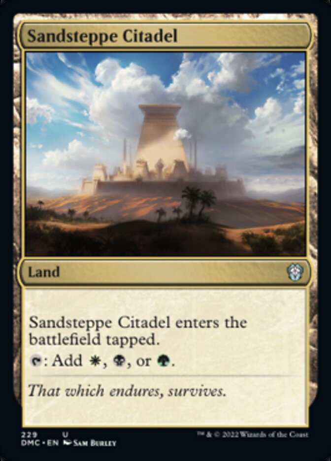 Sandsteppe Citadel [Dominaria United Commander] | Arkham Games and Comics