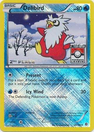 Delibird (38/149) (League Promo 2nd Place) [Black & White: Boundaries Crossed] | Arkham Games and Comics