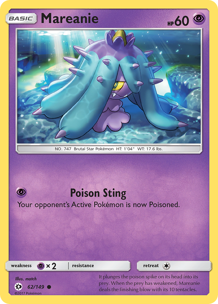 Mareanie (62/149) [Sun & Moon: Base Set] | Arkham Games and Comics