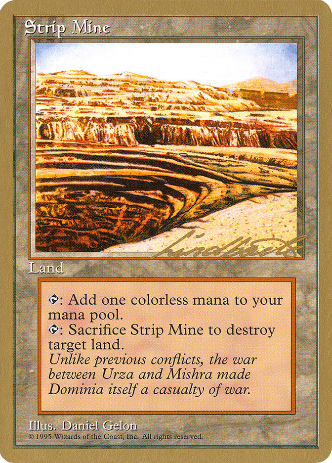 Strip Mine (Leon Lindback) [Pro Tour Collector Set] | Arkham Games and Comics