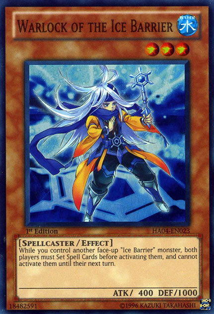 Warlock of the Ice Barrier [HA04-EN023] Super Rare | Arkham Games and Comics