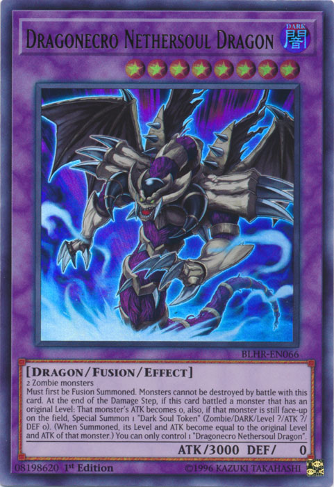 Dragonecro Nethersoul Dragon [BLHR-EN066] Ultra Rare | Arkham Games and Comics