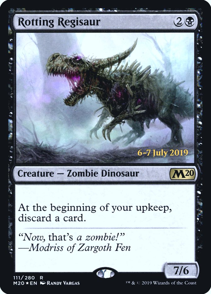 Rotting Regisaur  [Core Set 2020 Prerelease Promos] | Arkham Games and Comics