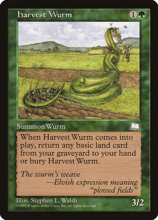 Harvest Wurm [Weatherlight] | Arkham Games and Comics