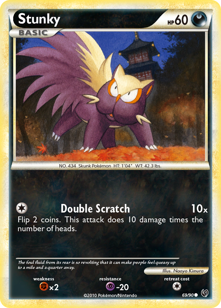 Stunky (69/90) [HeartGold & SoulSilver: Undaunted] | Arkham Games and Comics