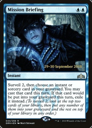 Mission Briefing [Guilds of Ravnica Promos] | Arkham Games and Comics