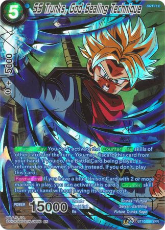 SS Trunks, God-Sealing Technique (SPR) (BT10-044) [Rise of the Unison Warrior 2nd Edition] | Arkham Games and Comics