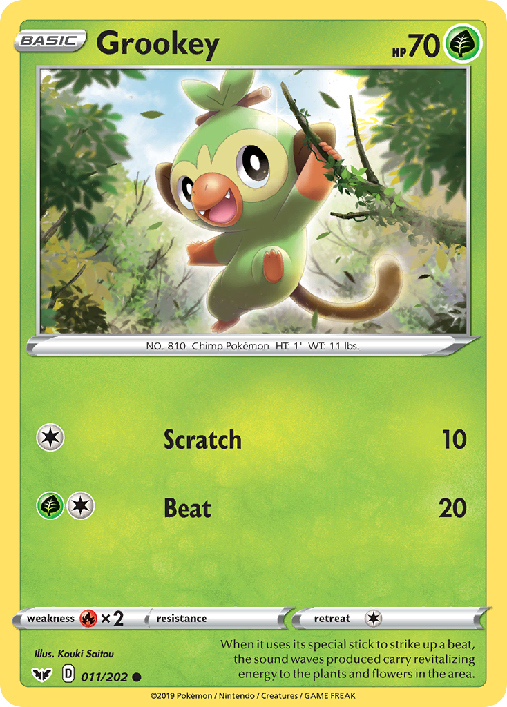 Grookey (011/202) [Sword & Shield: Base Set] | Arkham Games and Comics