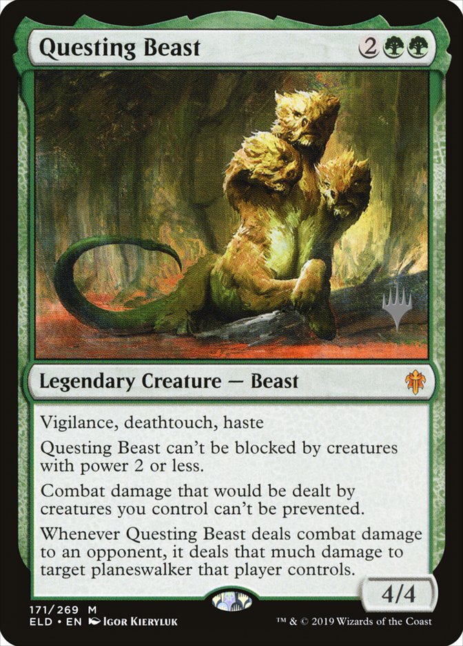 Questing Beast (Promo Pack) [Throne of Eldraine Promos] | Arkham Games and Comics