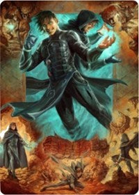 Jace, Mirror Mage 2 Art Card [Zendikar Rising Art Series] | Arkham Games and Comics