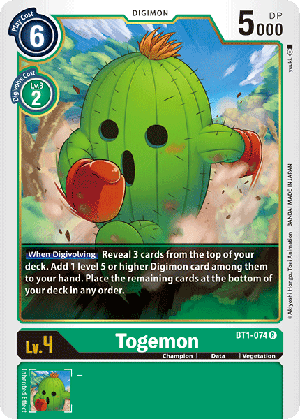 Togemon [BT1-074] [Release Special Booster Ver.1.0] | Arkham Games and Comics