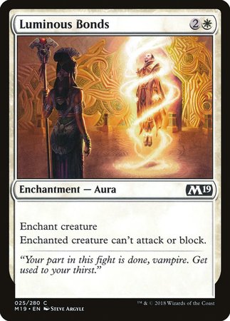 Luminous Bonds [Core Set 2019] | Arkham Games and Comics