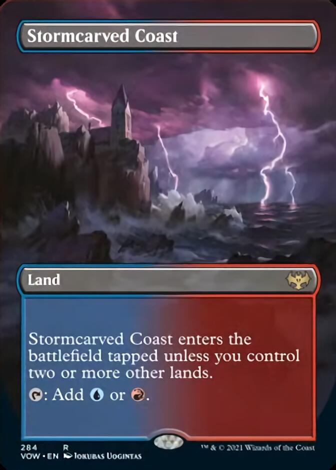 Stormcarved Coast (Borderless) [Innistrad: Crimson Vow] | Arkham Games and Comics