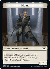 Wrenn and Six Emblem // Monk Double-sided Token [Double Masters 2022 Tokens] | Arkham Games and Comics