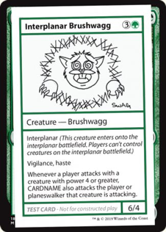 Interplanar Brushwagg (2021 Edition) [Mystery Booster Playtest Cards] | Arkham Games and Comics