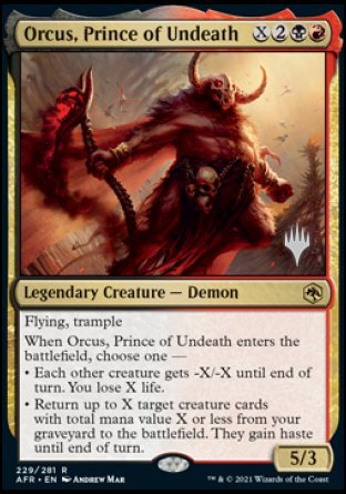 Orcus, Prince of Undeath (Promo Pack) [Dungeons & Dragons: Adventures in the Forgotten Realms Promos] | Arkham Games and Comics