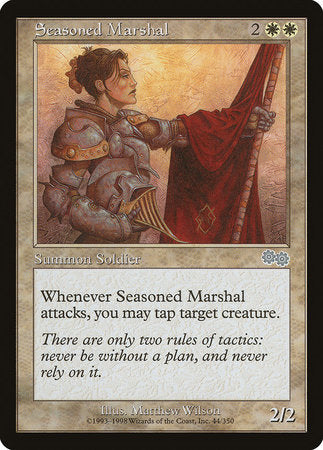 Seasoned Marshal [Urza's Saga] | Arkham Games and Comics