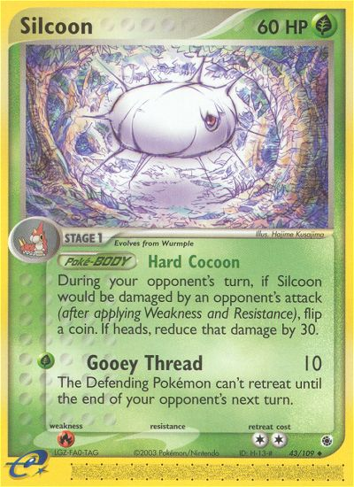 Silcoon (43/109) [EX: Ruby & Sapphire] | Arkham Games and Comics