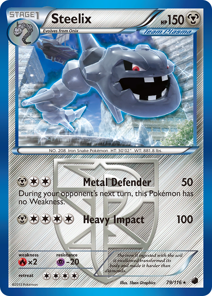 Steelix (79/116) [Black & White: Plasma Freeze] | Arkham Games and Comics