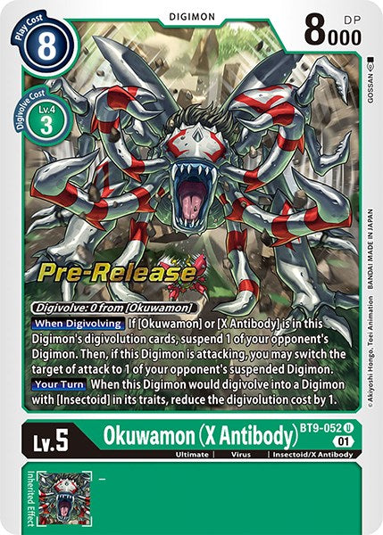 Okuwamon (X Antibody) [BT9-052] [X Record Pre-Release Promos] | Arkham Games and Comics