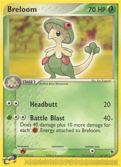 Breloom (16/109) [EX: Ruby & Sapphire] | Arkham Games and Comics