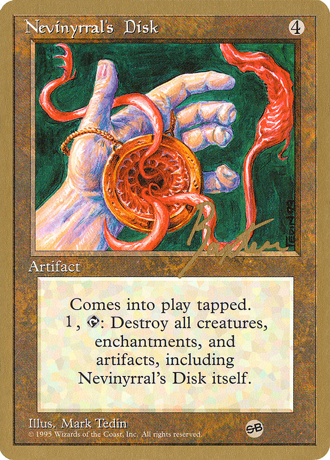 Nevinyrral's Disk (George Baxter) (SB) [Pro Tour Collector Set] | Arkham Games and Comics