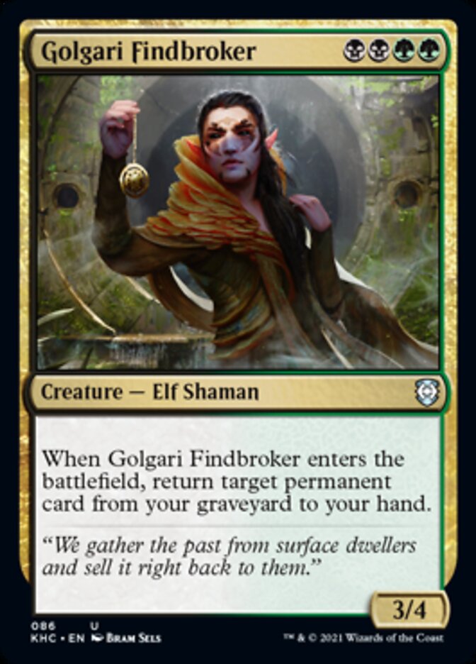 Golgari Findbroker [Kaldheim Commander] | Arkham Games and Comics