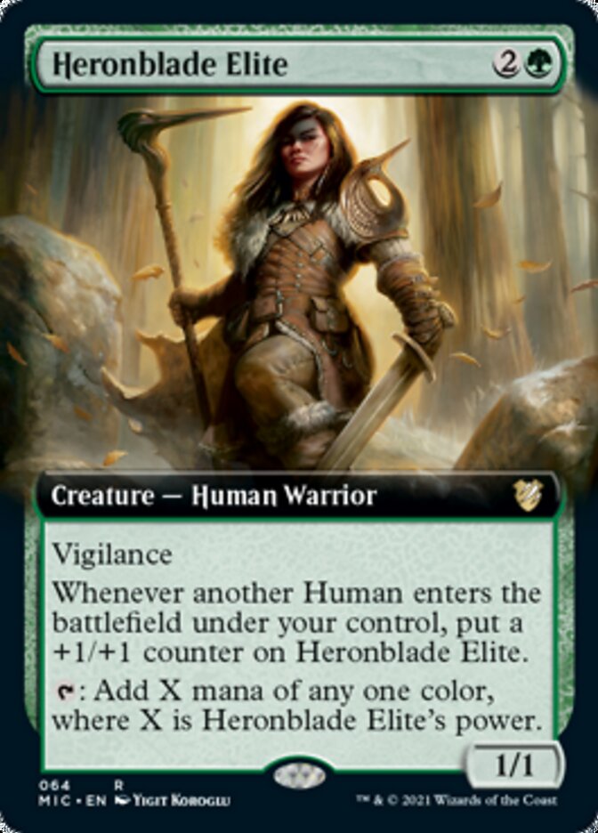 Heronblade Elite (Extended) [Innistrad: Midnight Hunt Commander] | Arkham Games and Comics