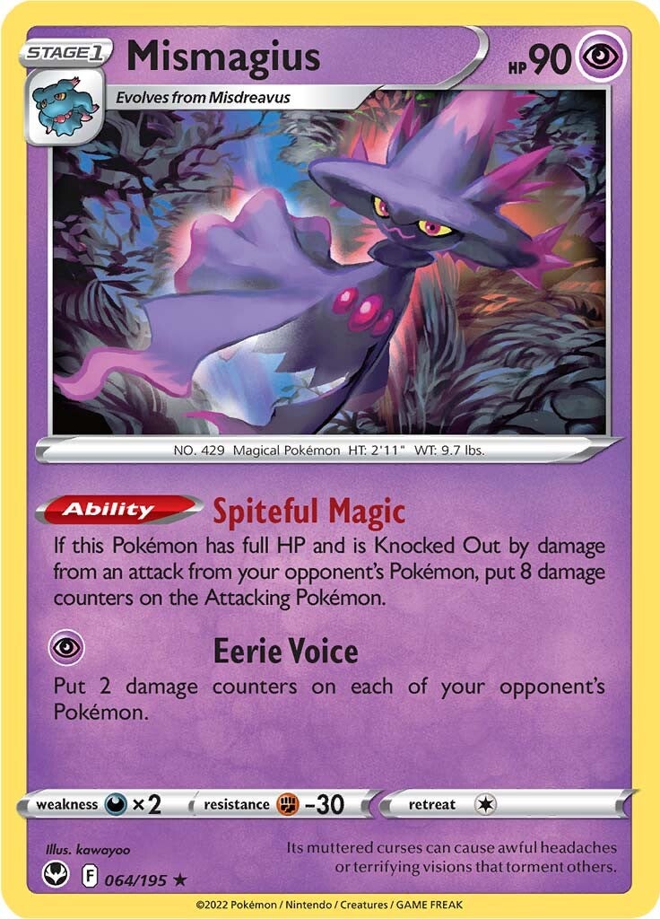 Mismagius (064/195) [Sword & Shield: Silver Tempest] | Arkham Games and Comics