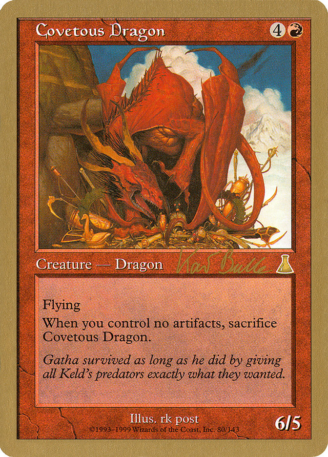 Covetous Dragon (Kai Budde) [World Championship Decks 1999] | Arkham Games and Comics