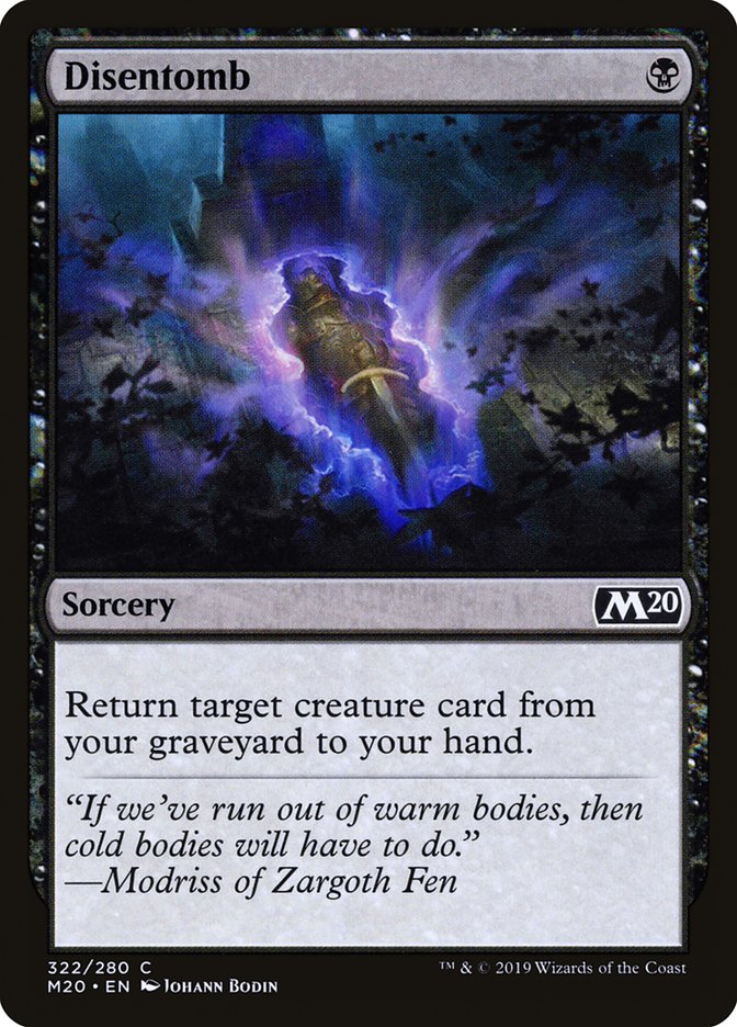 Disentomb [Core Set 2020] | Arkham Games and Comics