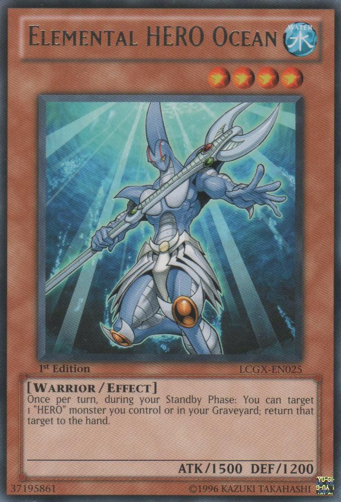 Elemental HERO Ocean [LCGX-EN025] Rare | Arkham Games and Comics