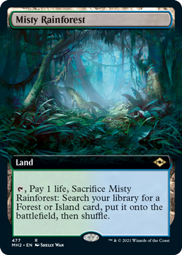 Misty Rainforest (Extended Art) [Modern Horizons 2] | Arkham Games and Comics