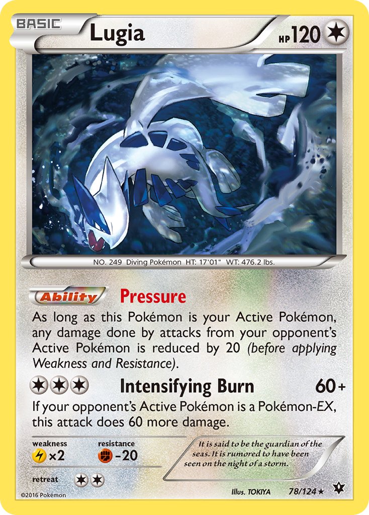 Lugia (78/124) (Theme Deck Exclusive) [XY: Fates Collide] | Arkham Games and Comics