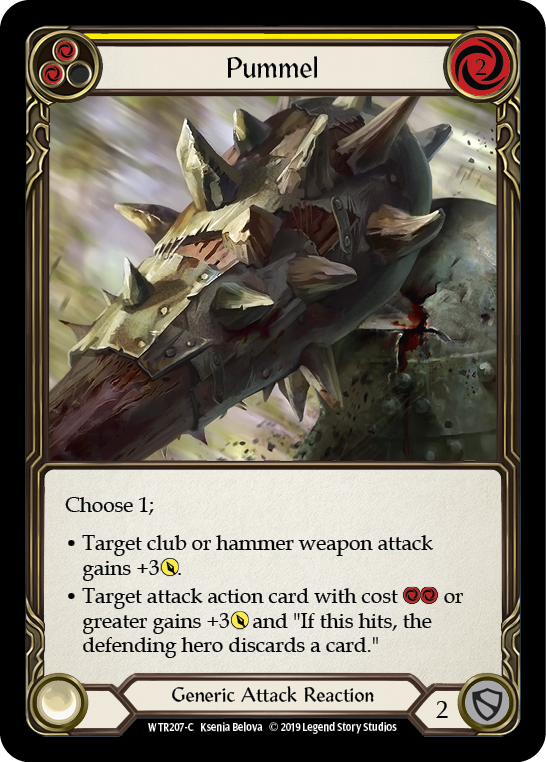 Pummel (Yellow) [WTR207-C] (Welcome to Rathe)  Alpha Print Normal | Arkham Games and Comics