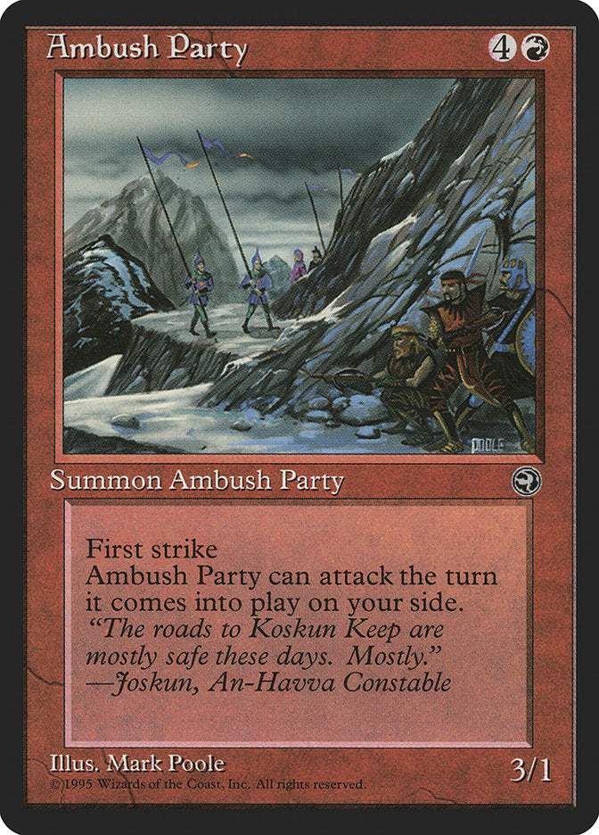 Ambush Party (Joskun Flavor Text) [Homelands] | Arkham Games and Comics