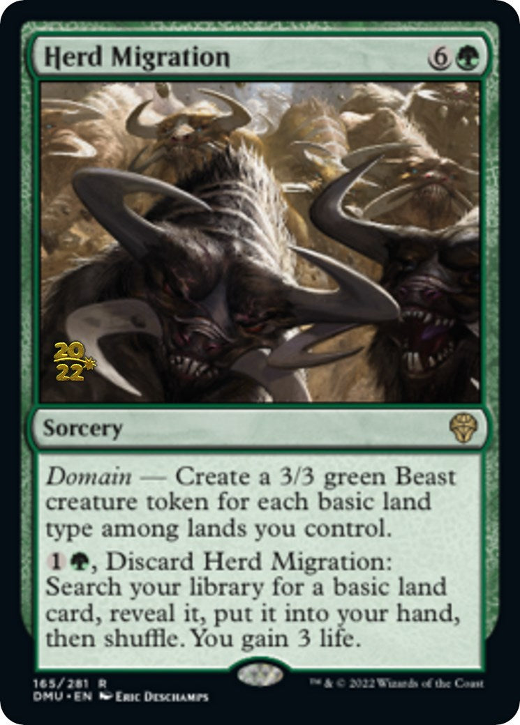 Herd Migration [Dominaria United Prerelease Promos] | Arkham Games and Comics