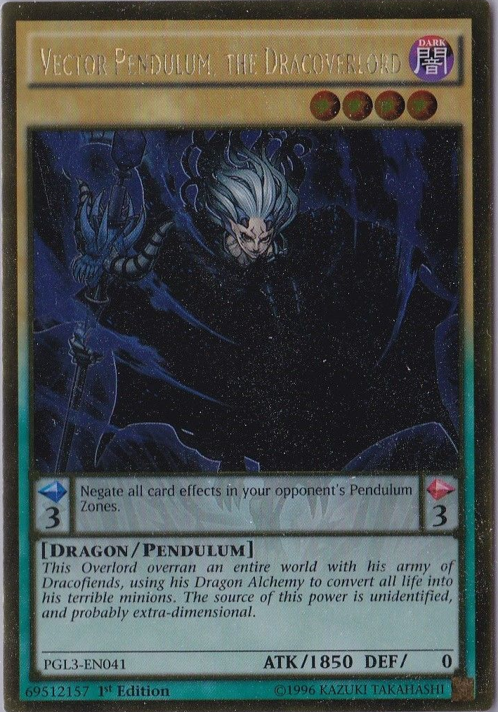 Vector Pendulum, the Dracoverlord [PGL3-EN041] Gold Rare | Arkham Games and Comics