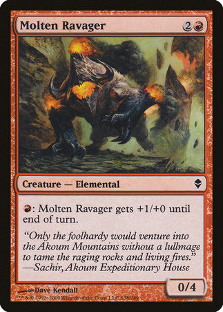 Molten Ravager [Zendikar] | Arkham Games and Comics