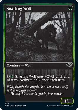 Snarling Wolf (486) [Innistrad: Double Feature] | Arkham Games and Comics