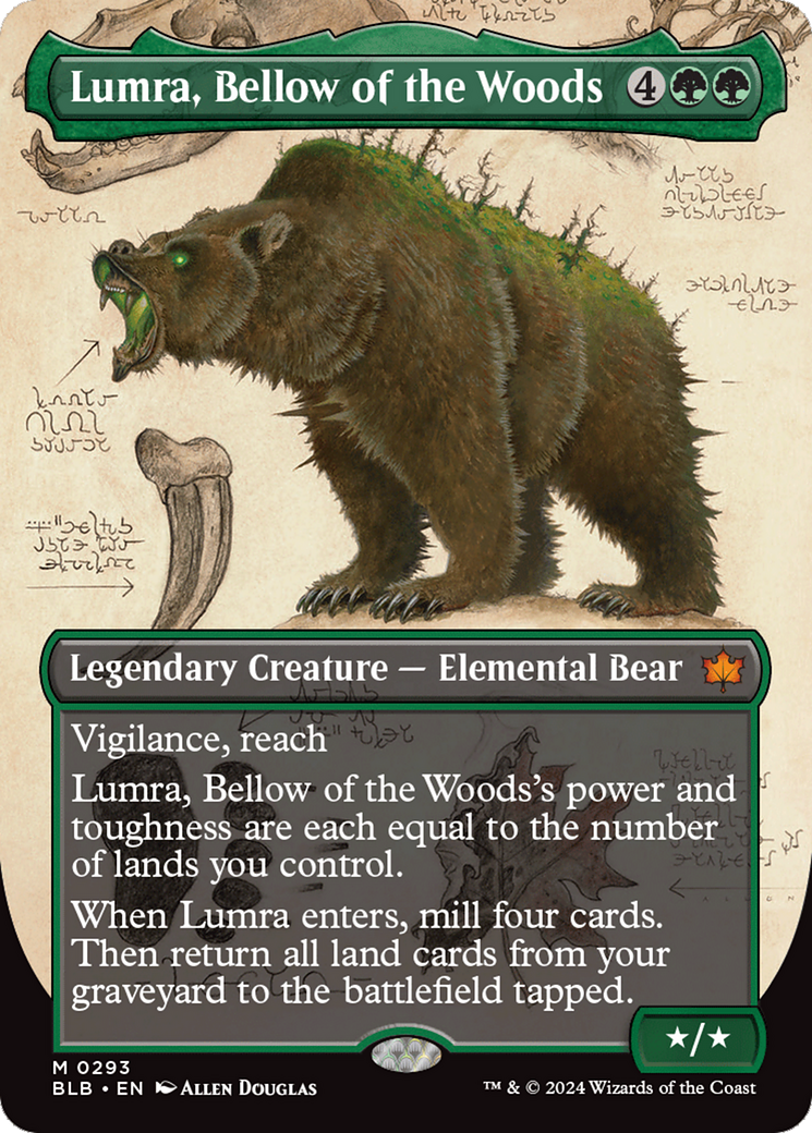 Lumra, Bellow of the Woods (Borderless) (0293) [Bloomburrow] | Arkham Games and Comics