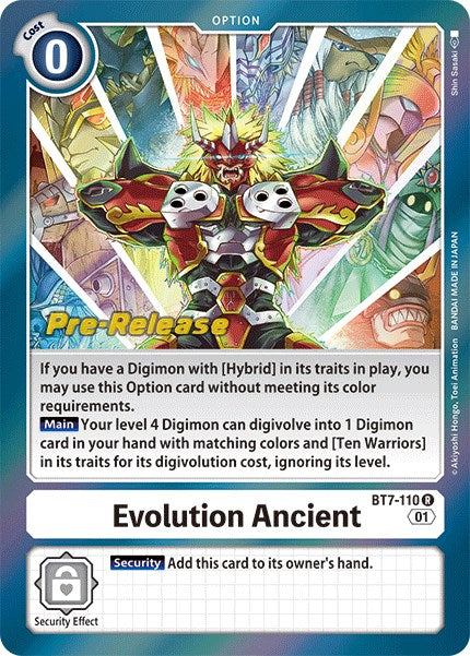 Evolution Ancient [BT7-110] [Next Adventure Pre-Release Cards] | Arkham Games and Comics