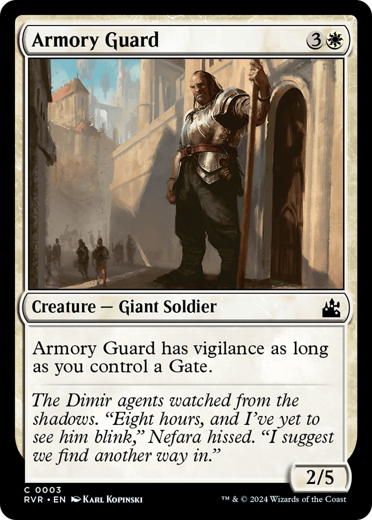 Armory Guard [Ravnica Remastered] | Arkham Games and Comics