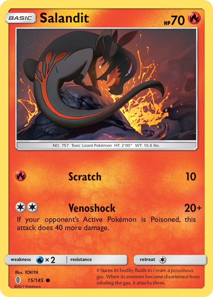 Salandit (15/145) [Sun & Moon: Guardians Rising] | Arkham Games and Comics