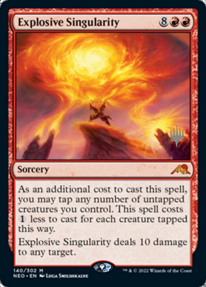 Explosive Singularity (Promo Pack) [Kamigawa: Neon Dynasty Promos] | Arkham Games and Comics