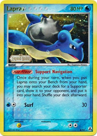 Lapras (8/92) (Stamped) [EX: Legend Maker] | Arkham Games and Comics