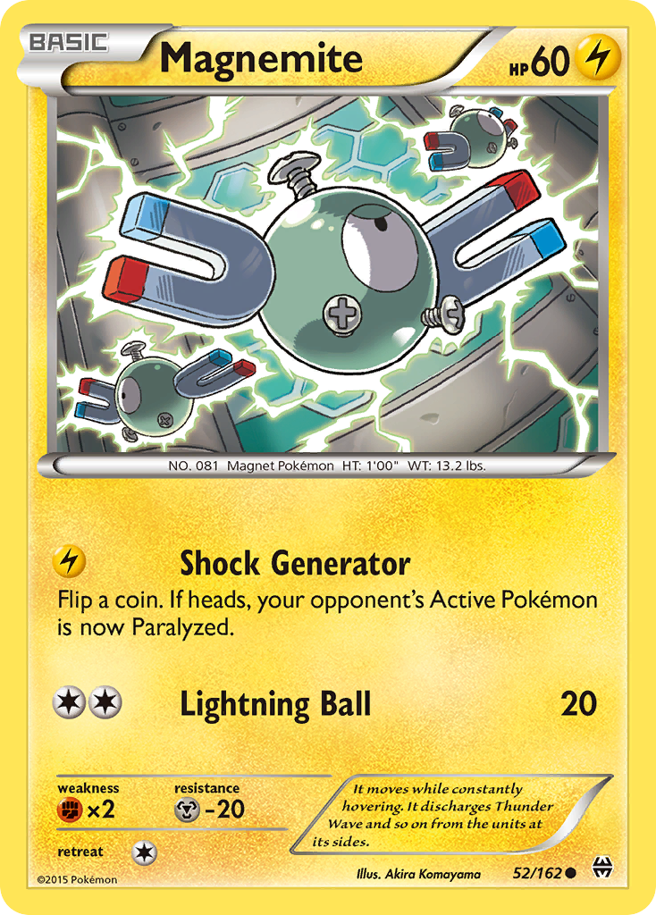 Magnemite (52/162) [XY: BREAKthrough] | Arkham Games and Comics