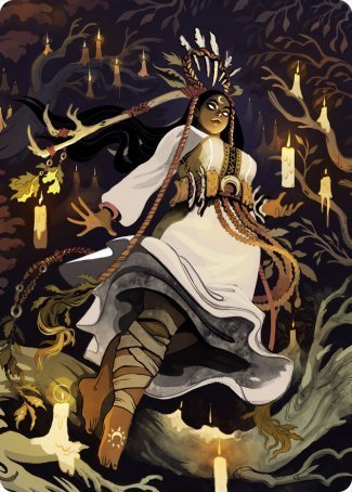 Candlegrove Witch 2 Art Card [Innistrad: Midnight Hunt Art Series] | Arkham Games and Comics